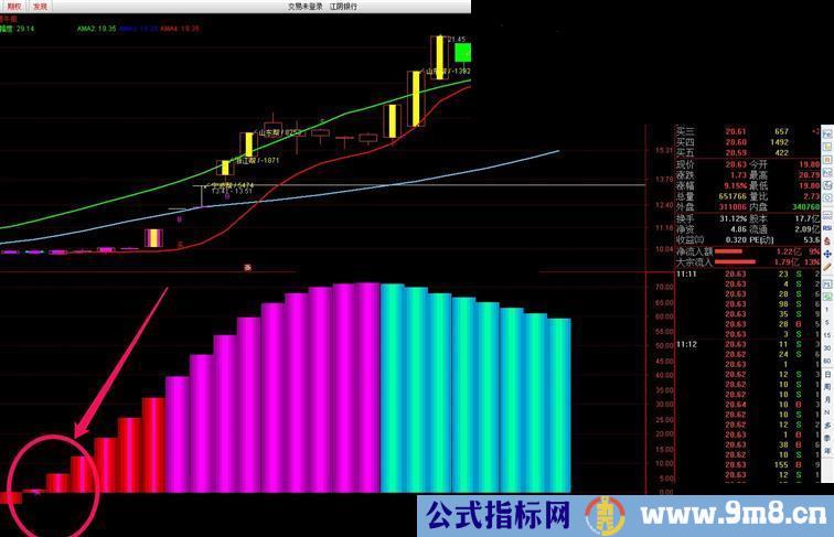 通达信主力动向（指标 副图  贴图）