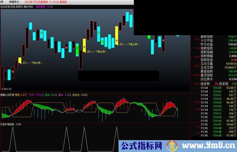 通达信交易护驾选股副图、预警、说明