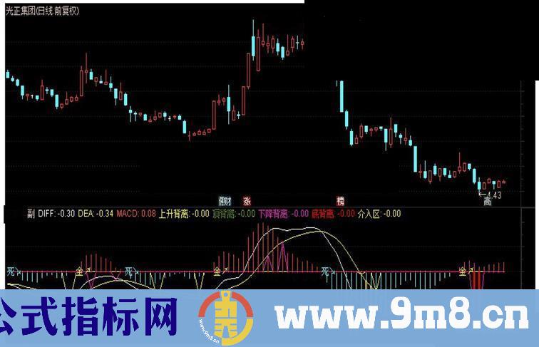 通达信黄金MACD副图指标 源码