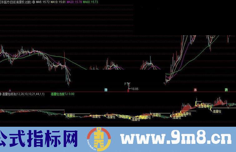 通达信高量柱战法指标公式附图