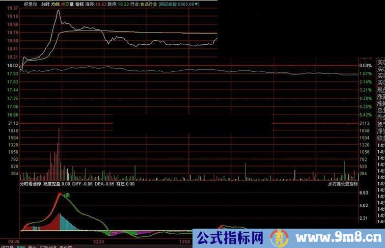 通达信不错的有庄无庄分时指标副图，源码