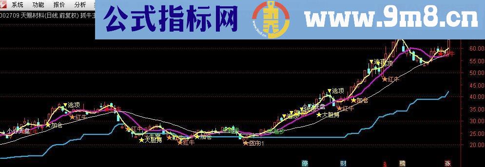 通达信捉牛主图源码 无未来 不加密