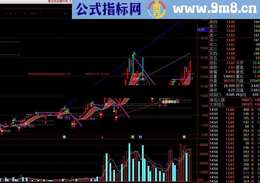 通达信欢乐海岸抄盘手内部指标，分享出来希望能帮到大家