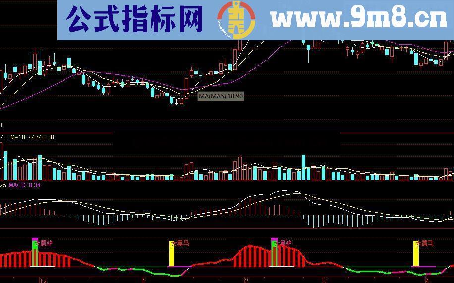 通达信大黑马抄底逃顶指标（多空 抄底 逃顶）