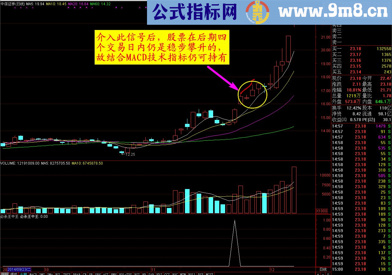 通达信必杀王中王源码副图选股