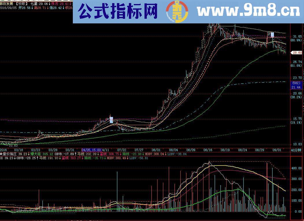 量价擒庄 副图源码 贴图说明 通用源码