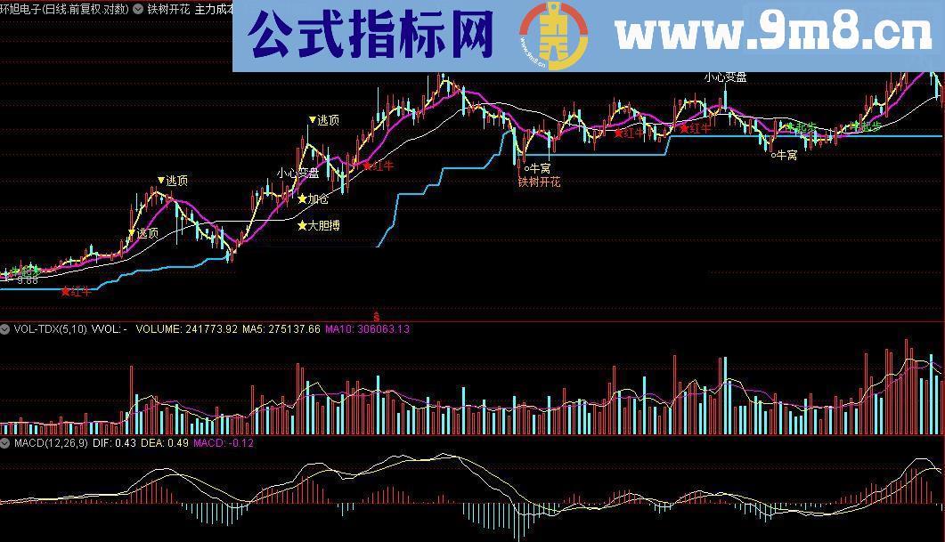 通达信铁树开花指标公式