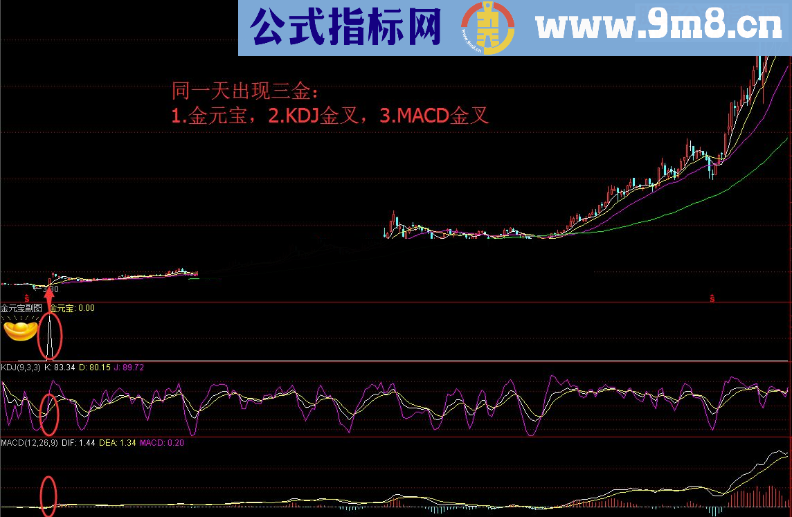 通达信金元宝副图，金元宝藏宝图（指标副图无未来贴图）