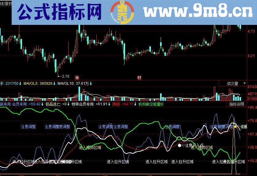 同花顺股票脉动副图源码