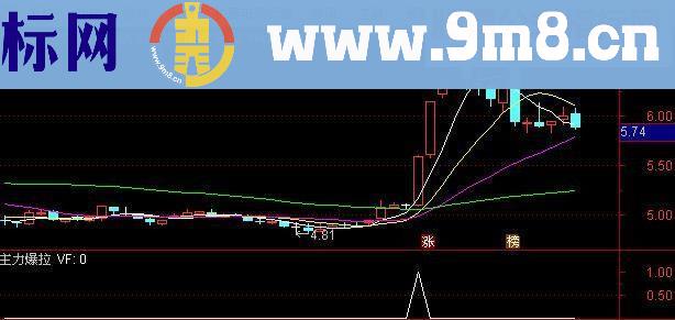 通达信主力爆拉 （源码副图/选股帖图）无未来