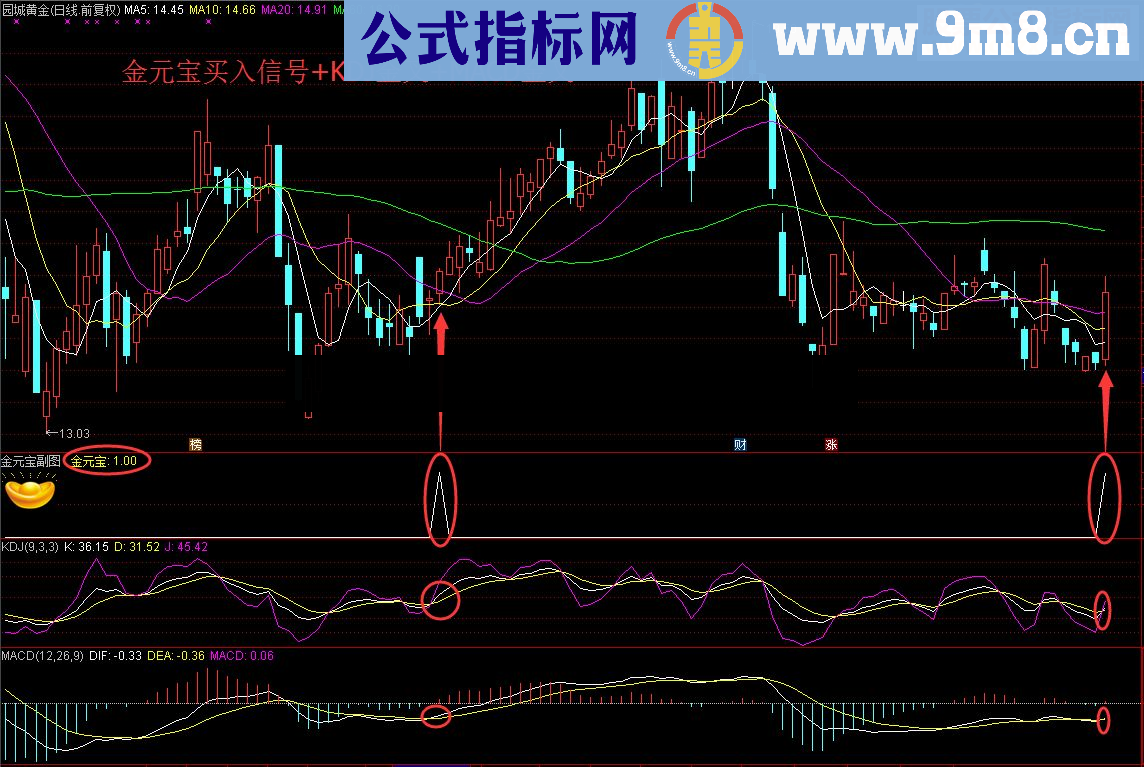 通达信金元宝副图，金元宝藏宝图（指标副图无未来贴图）