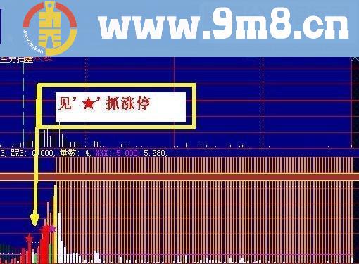 通达信（重发）分时成交量见抓涨停（源码副图）无未来