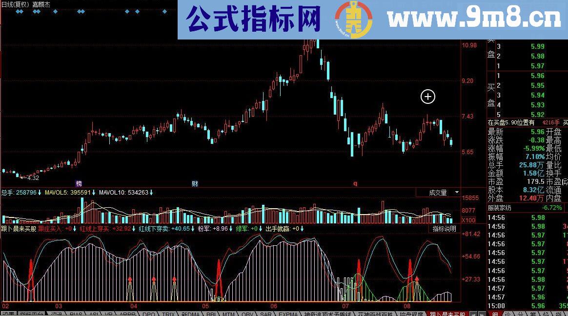 同花顺跟庄买入公式