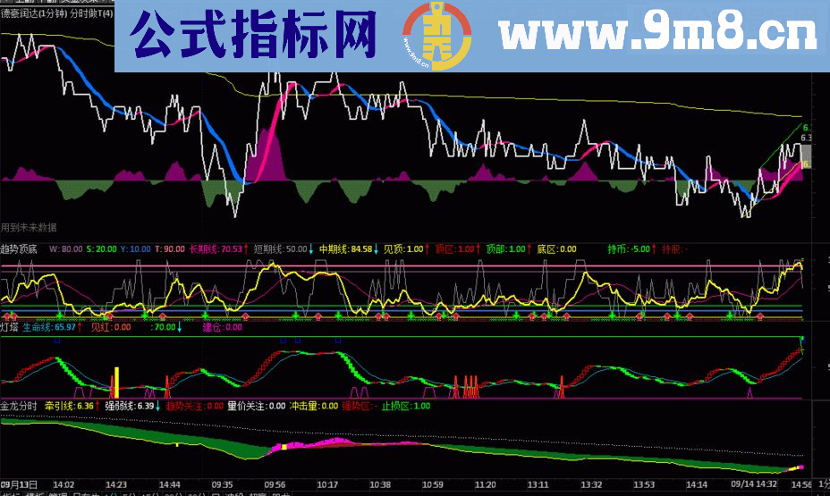 通达信分时主图（指标分时主图贴图 ）可以用在各个周期