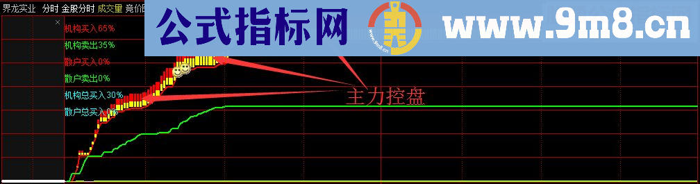 通达信金股分时 机构控盘一看就知道 主图/分时指标 贴图 无未来