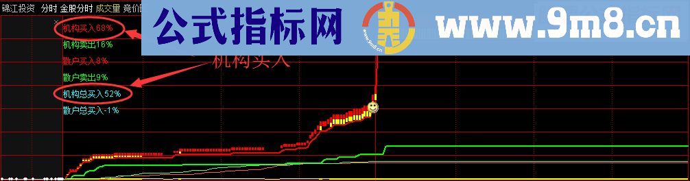 通达信金股分时 机构控盘一看就知道 主图/分时指标 贴图 无未来