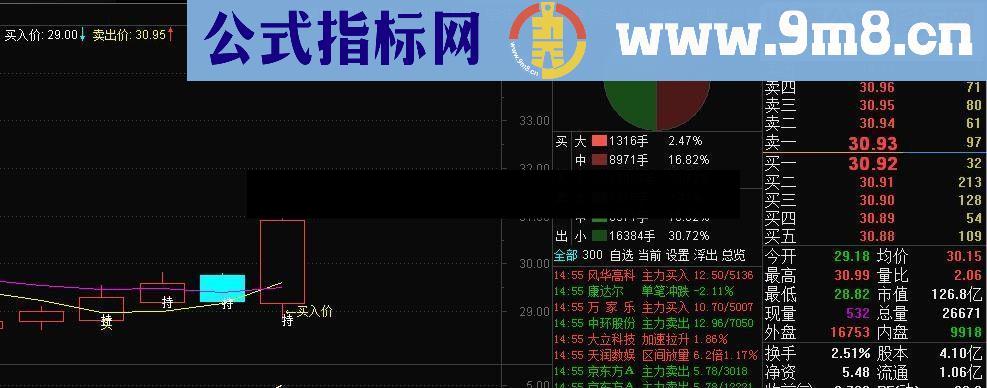 通达信一目了然：为你的K线图标注上【买入价】源码贴图