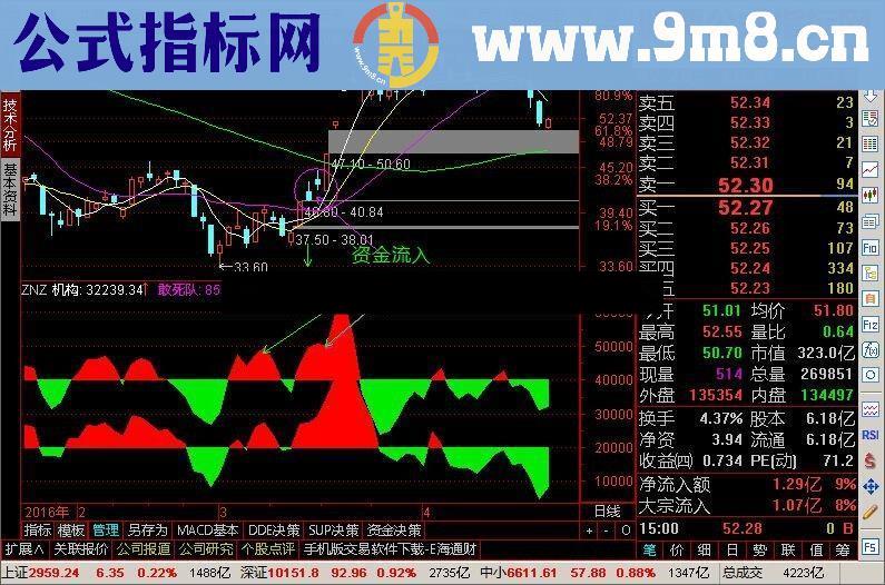 仿指南针资金指标