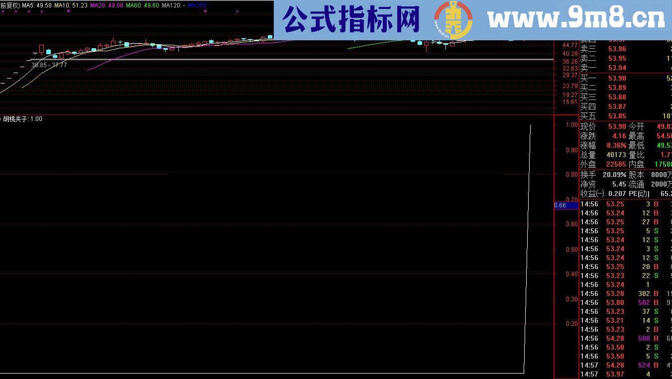 通达信胡桃夹子选股指标 贴图 一般加密