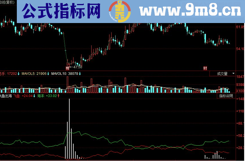 同花顺飞鱼出海副图源码