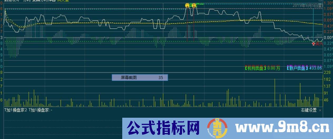 通达信分时t+0做t神器分时主图指标贴图