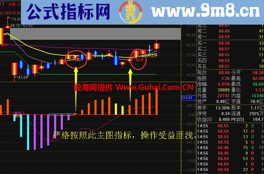 通达信买底逃顶副图指标