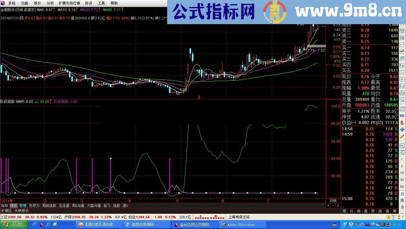 阶段底部幅图公式