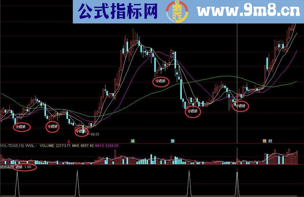 貔貅指标步步踏在上升拐点上（指标 主图 通达信 贴图 无未来）