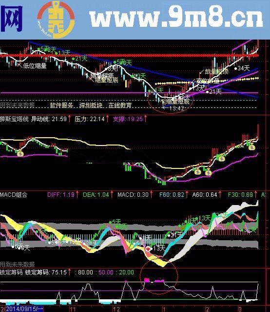 主力入场、控盘指标 使用方法 源码