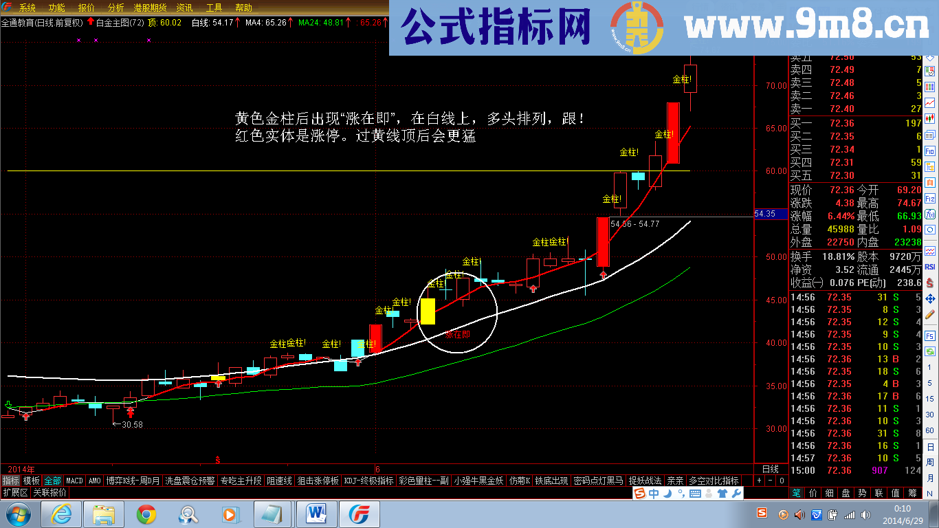 超级好用主图公式 白金主图-加强版