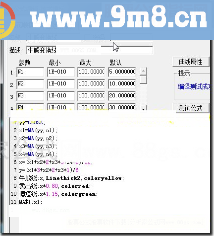 同花顺牛熊变换线指标公式