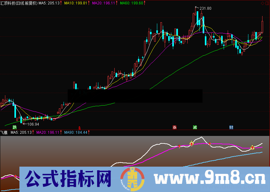 通达信飞鹰（源码 副图贴图）