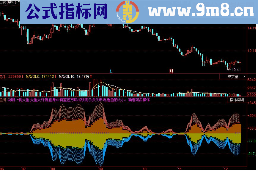 同花顺只吃鱼身副图源码