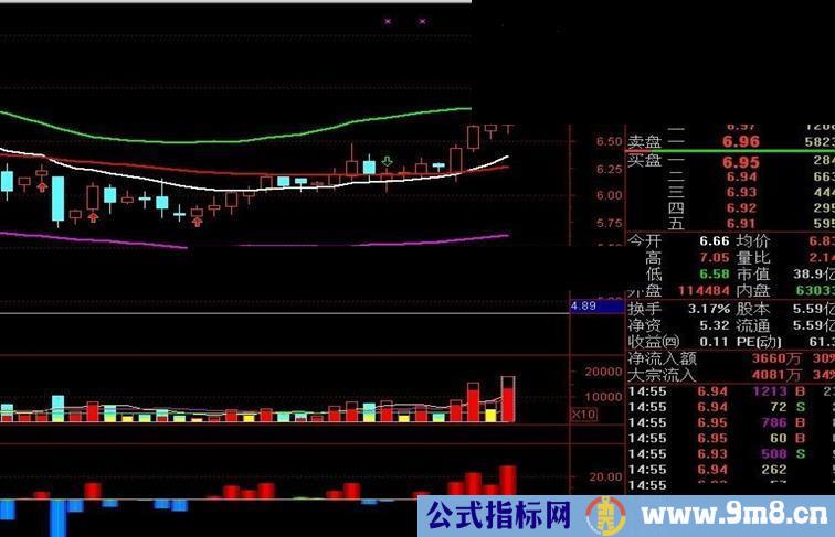 通达信资金模拟量(副图）公式