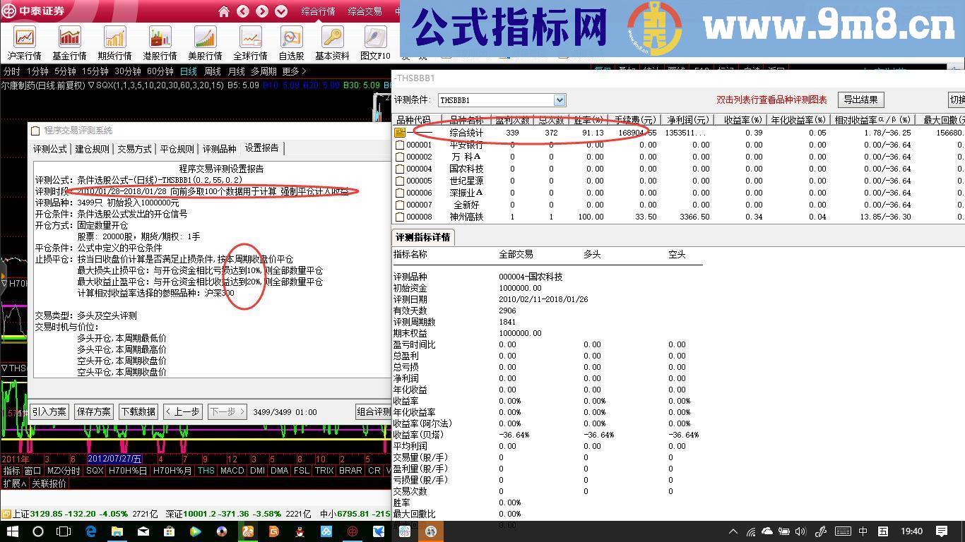 通达信炒三跌源码选股/副图贴图