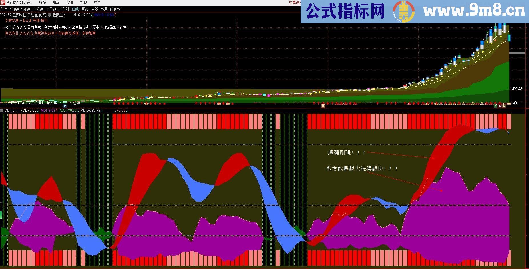 通达信DMI优化指标副图贴图