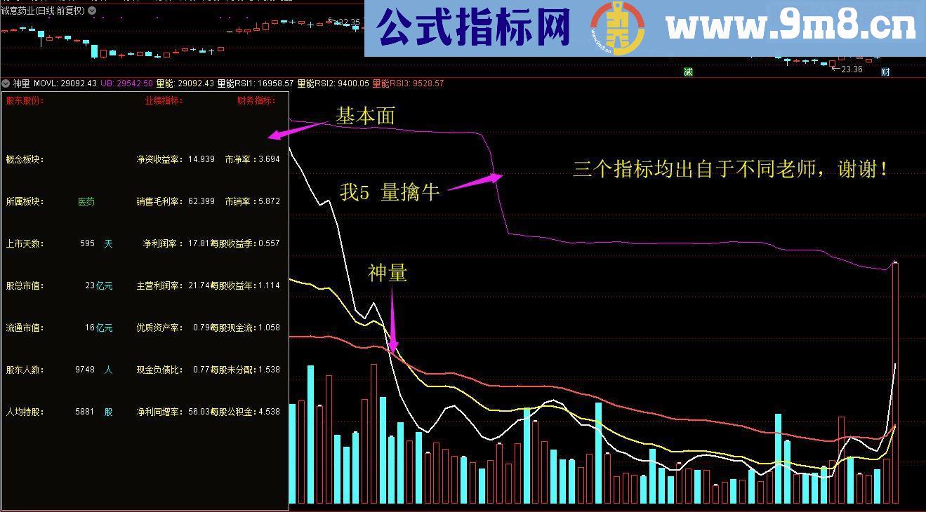 通达信基本面叠加成交量源码副图贴图