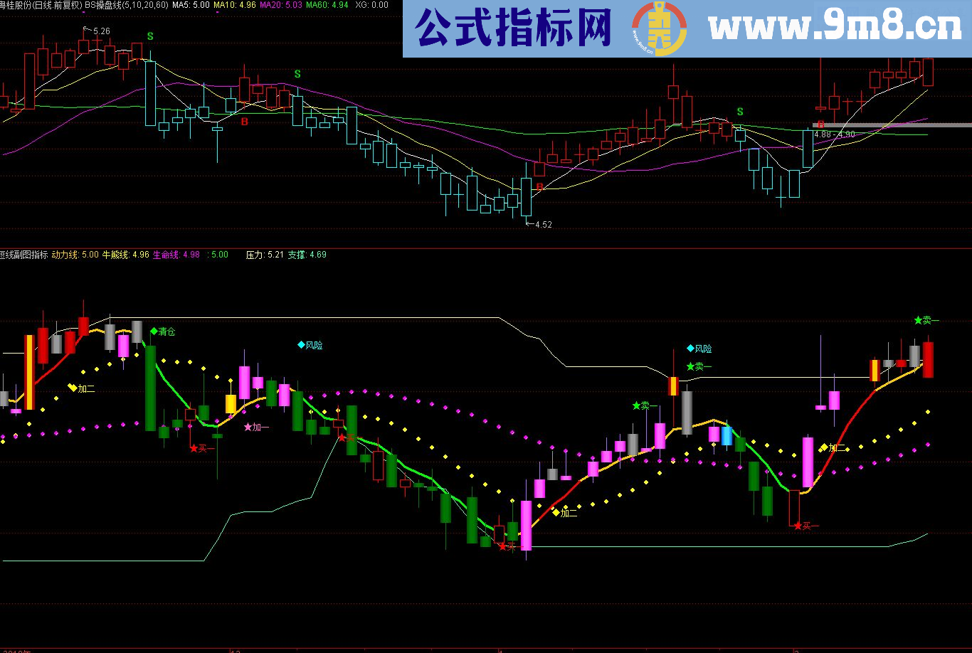 通达信短线主图 无未来公式副图源码