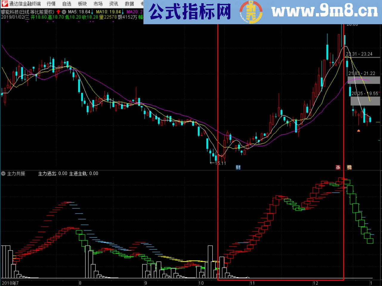 通达信主力共振（指标 副图 贴图）