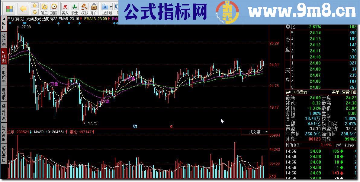 同花顺选肥肉指标公式