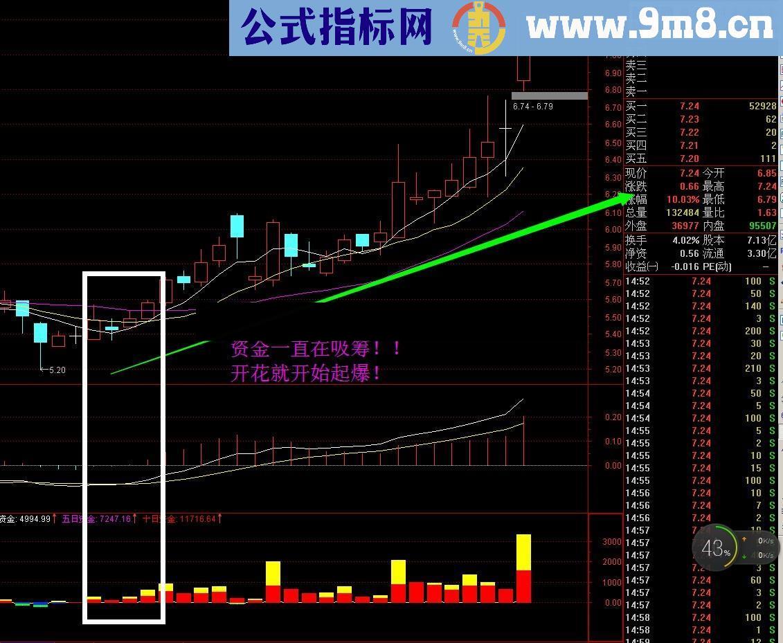 再次优化监控资金的幅图 好用 不多说！ 源码