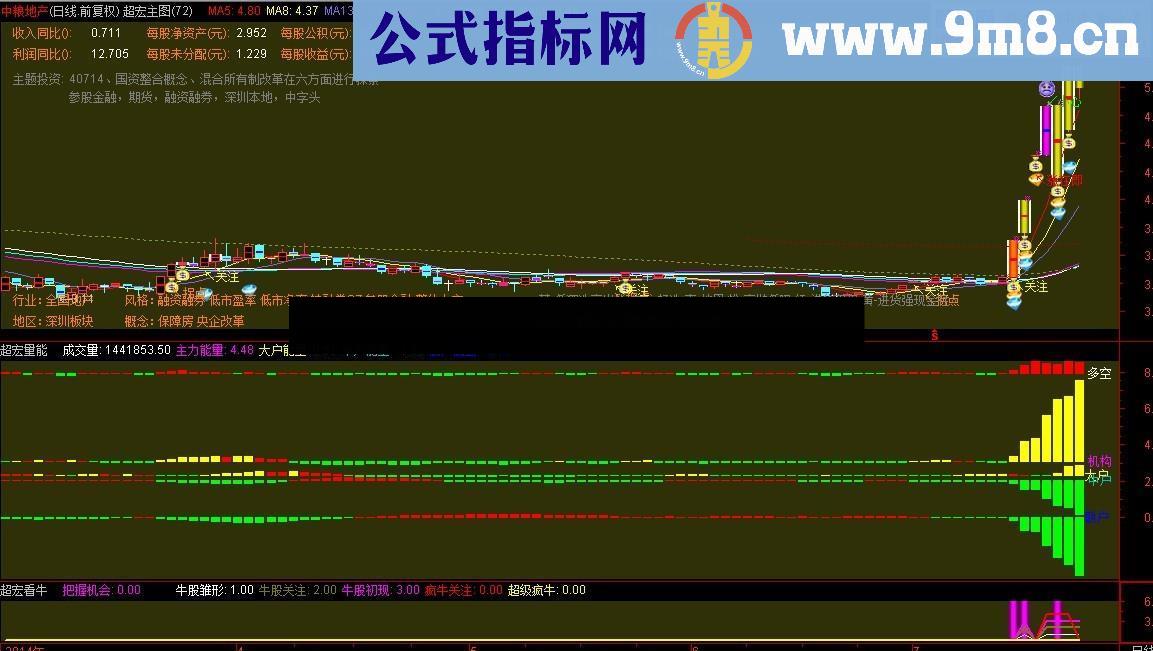 绝佳的量能指标 一看就懂 直观明了