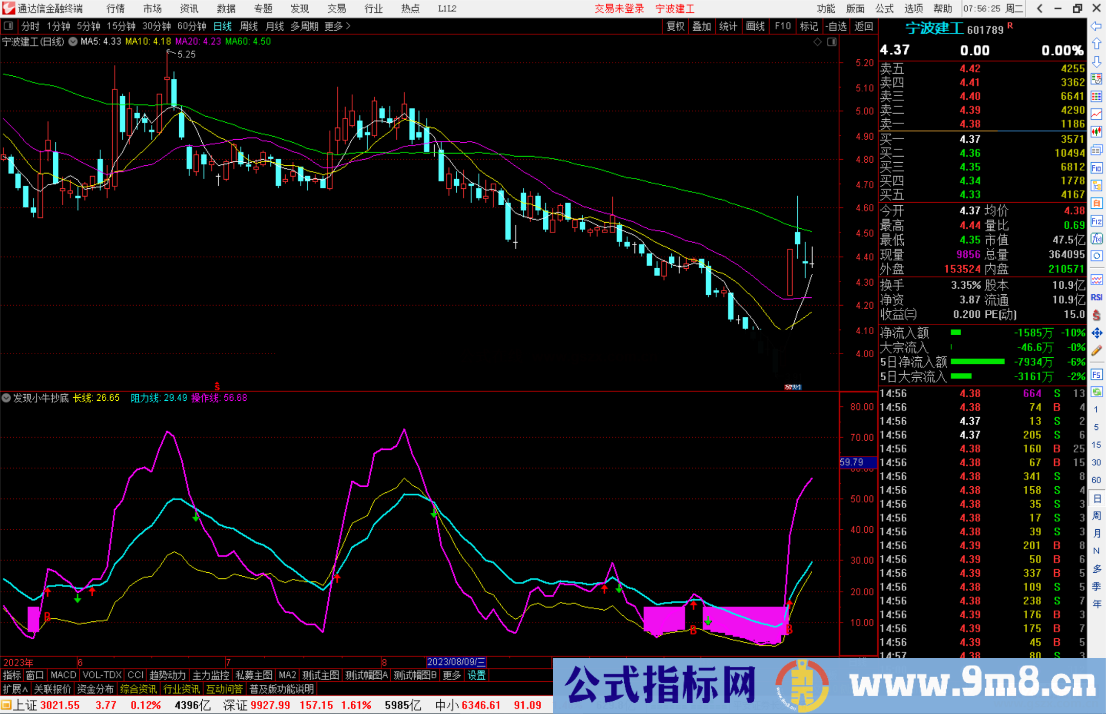 通达信发现小牛抄底指标公式源码