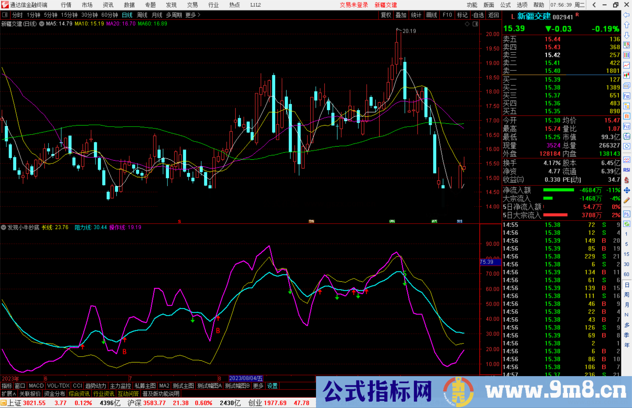 通达信发现小牛抄底指标公式源码