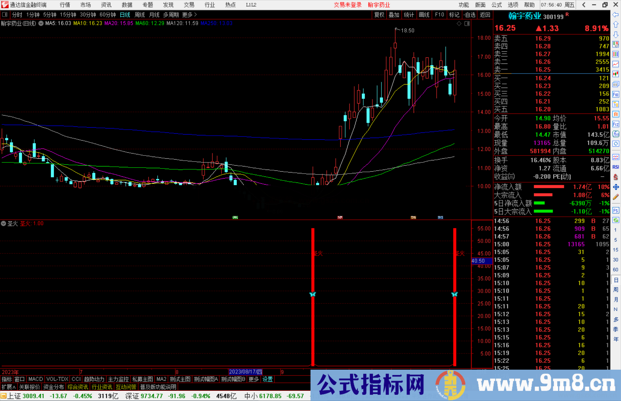 通达信圣火指标公式源码副图