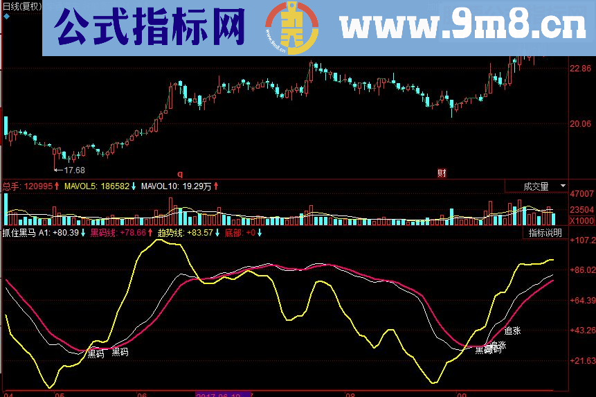 同花顺抓住黑马副图源码