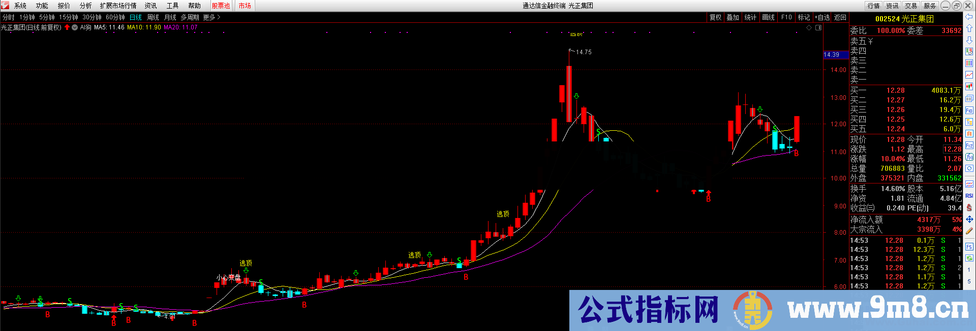 通达信AI机器狗（指标主图贴图）无加密