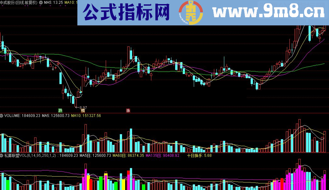 通达信浙江私募联盟VOL源码