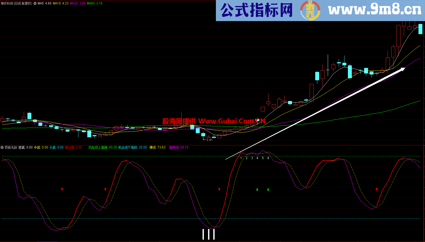 顶底无敌（源码 副图 通达信）震荡市场最神奇