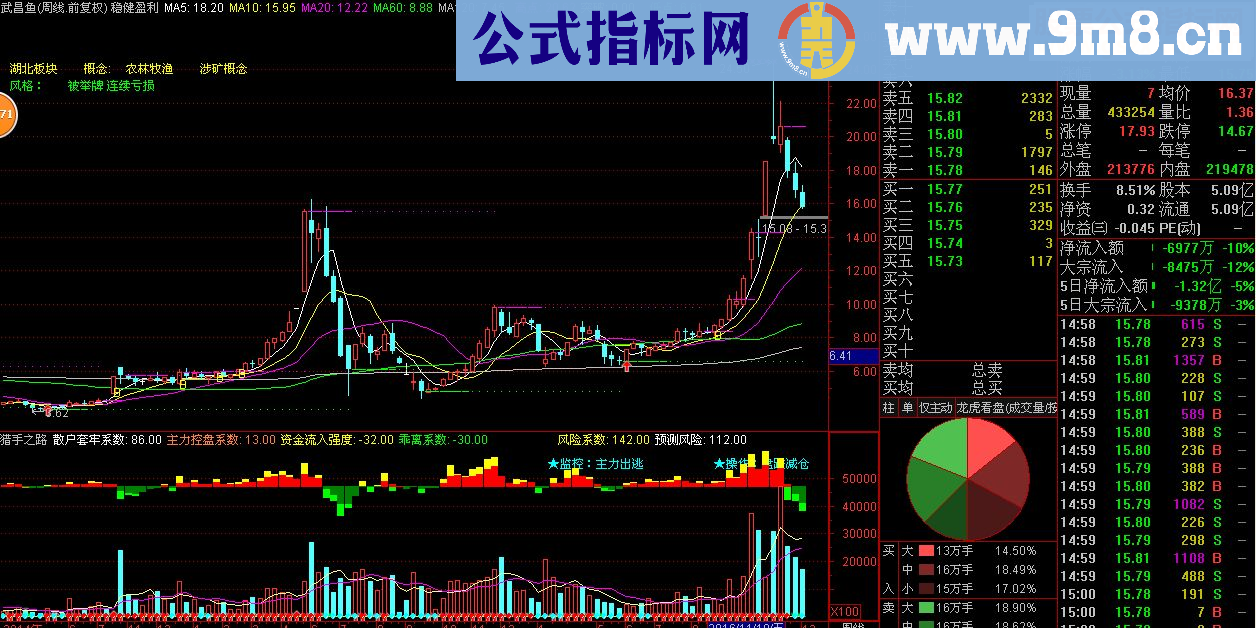 通达信一眼定乾坤的成交量副图（副图指标 贴图）